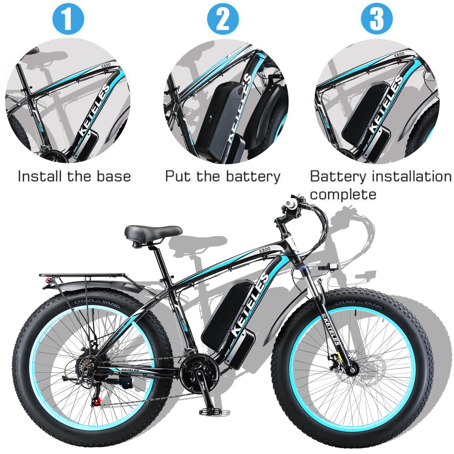 Keteles ebike 48V 13AH baterry