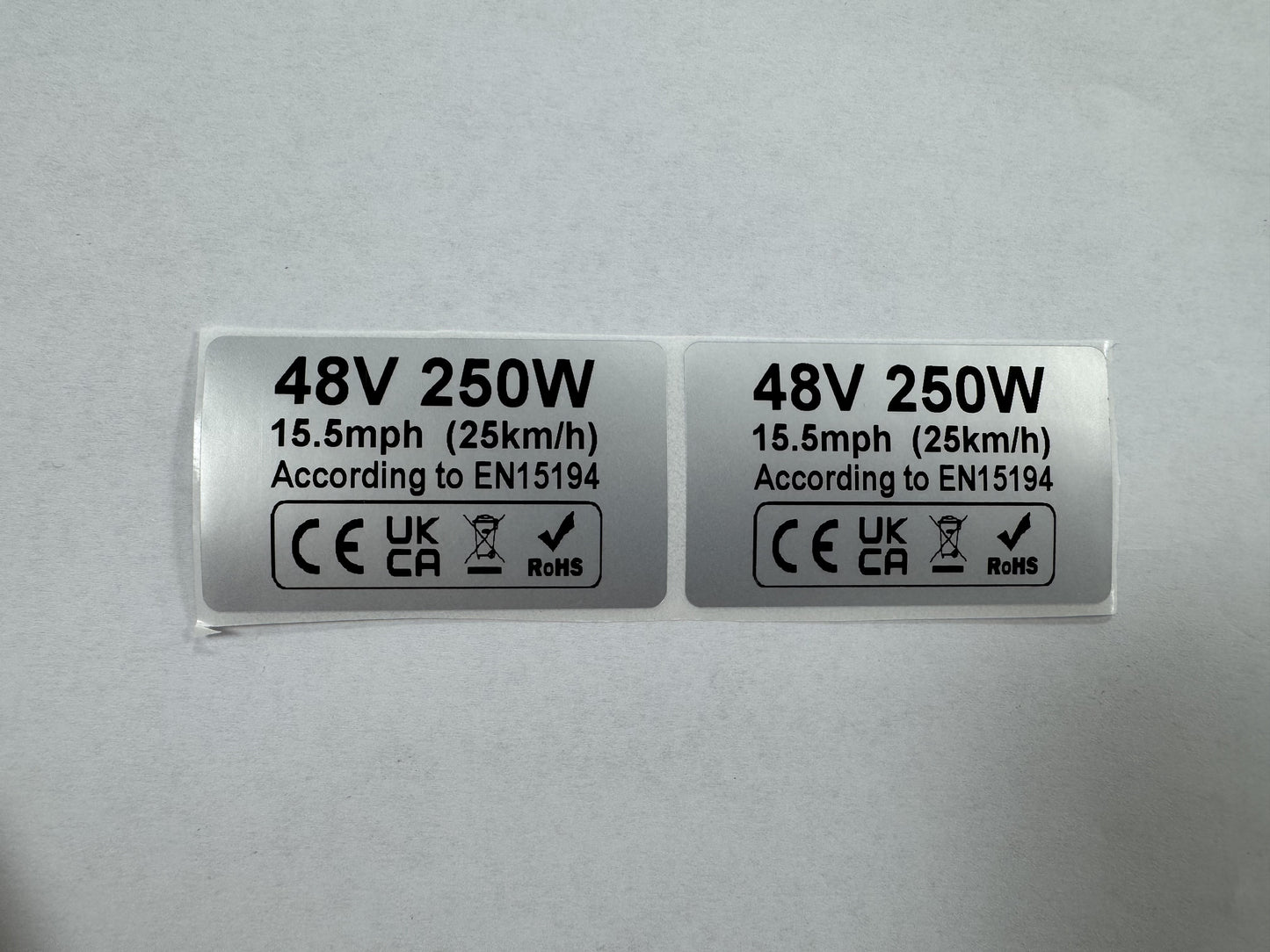 KETELES 250W Motor Label
