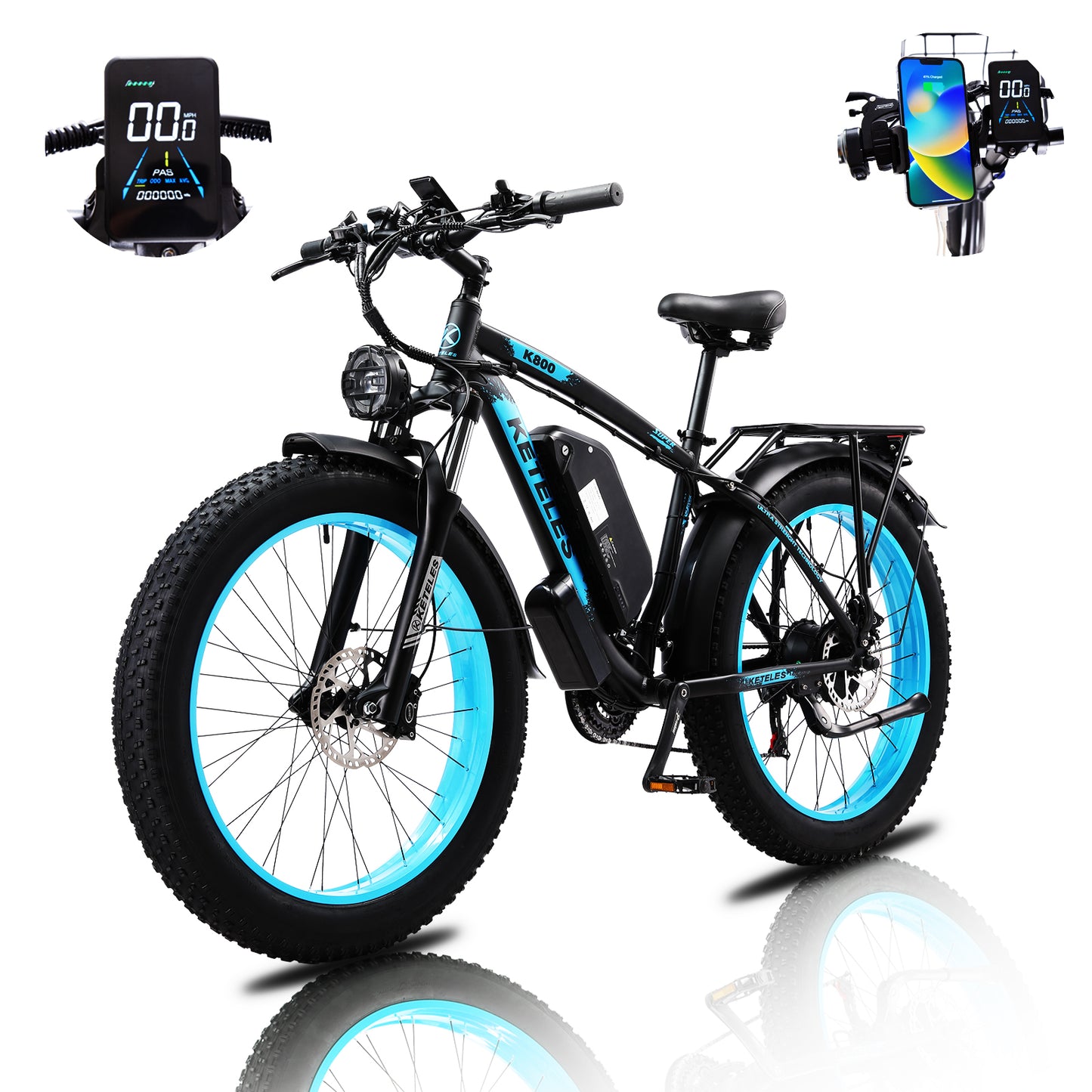 KETELES K800 1000W E-bike 20AH Single Motor Version