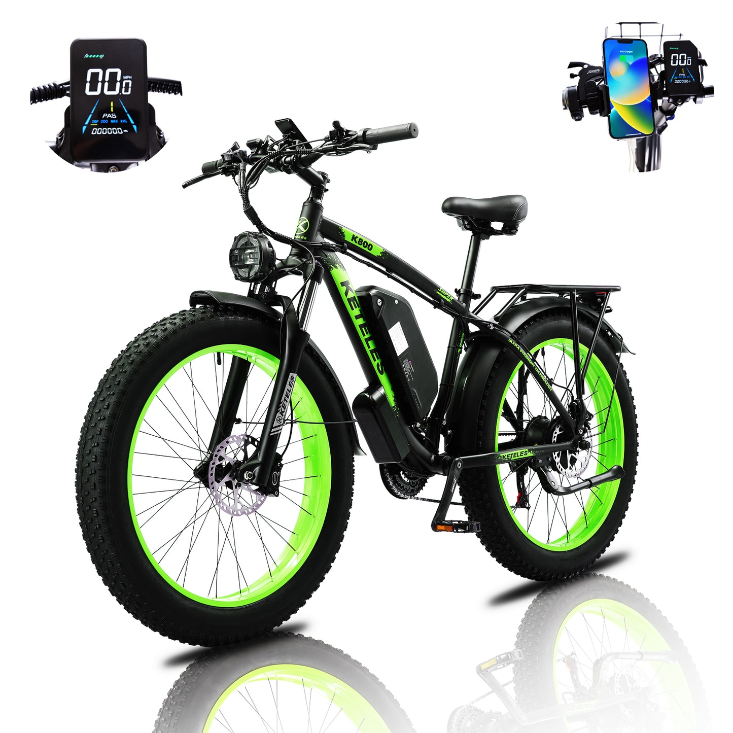 KETELES K800 1000W E-bike 20AH Single Motor Version