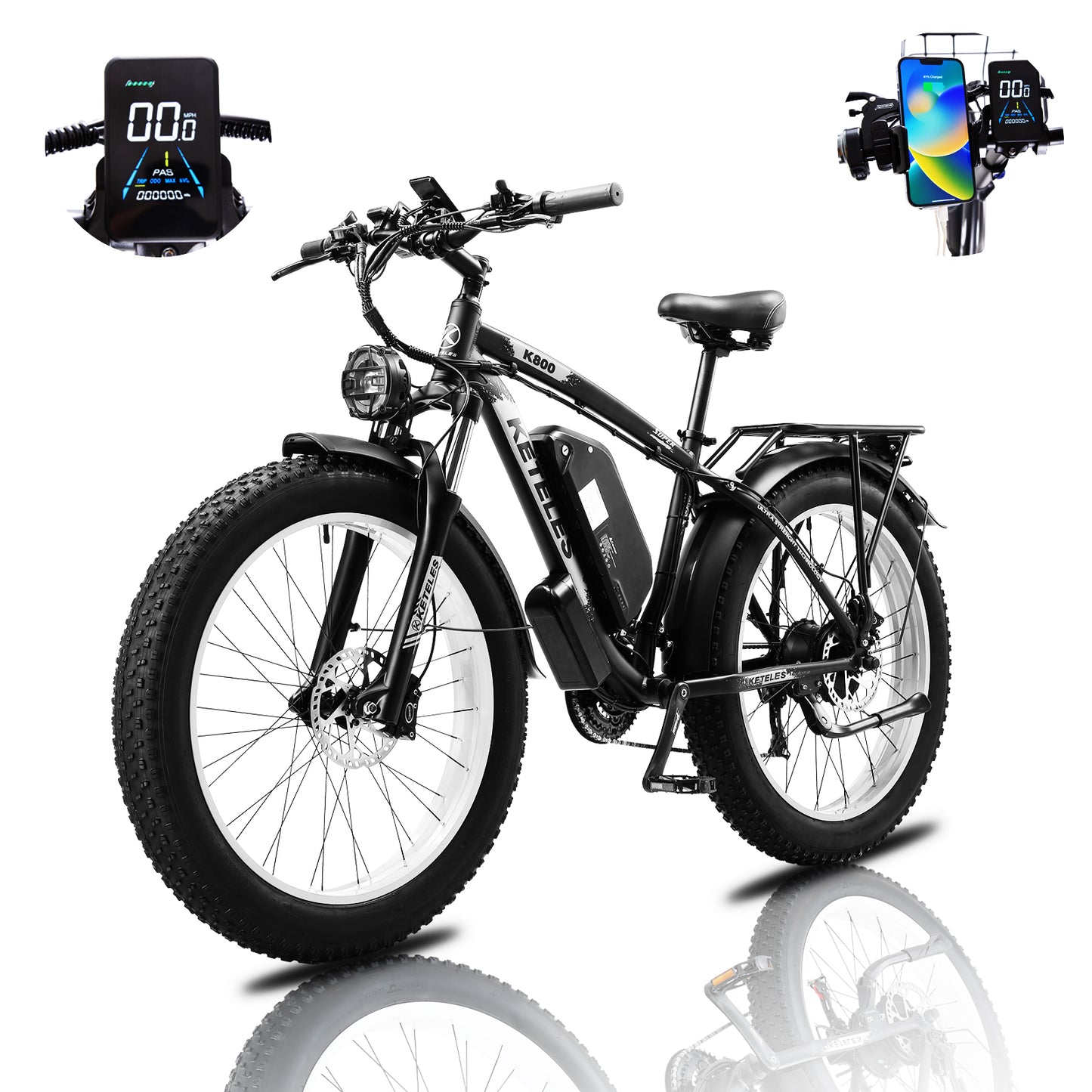 KETELES K800 1000W E-bike 20AH Single Motor Version
