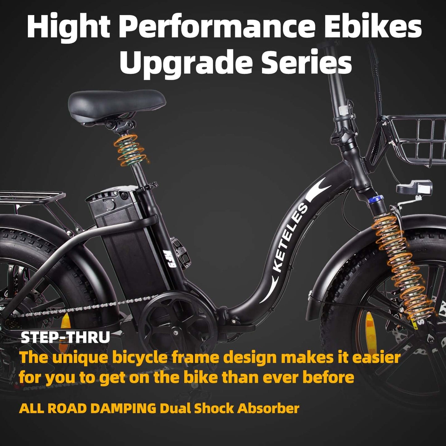 KETELES KF9 1000W 17.5Ah 20‘’ Folding Electric Bicycle