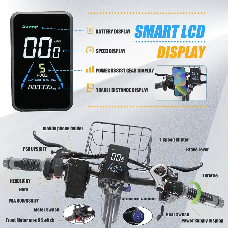 KETELES KF9 2×1000W dual Motors 48V 23Ah 20" Inch folding Commuter Electric Bike