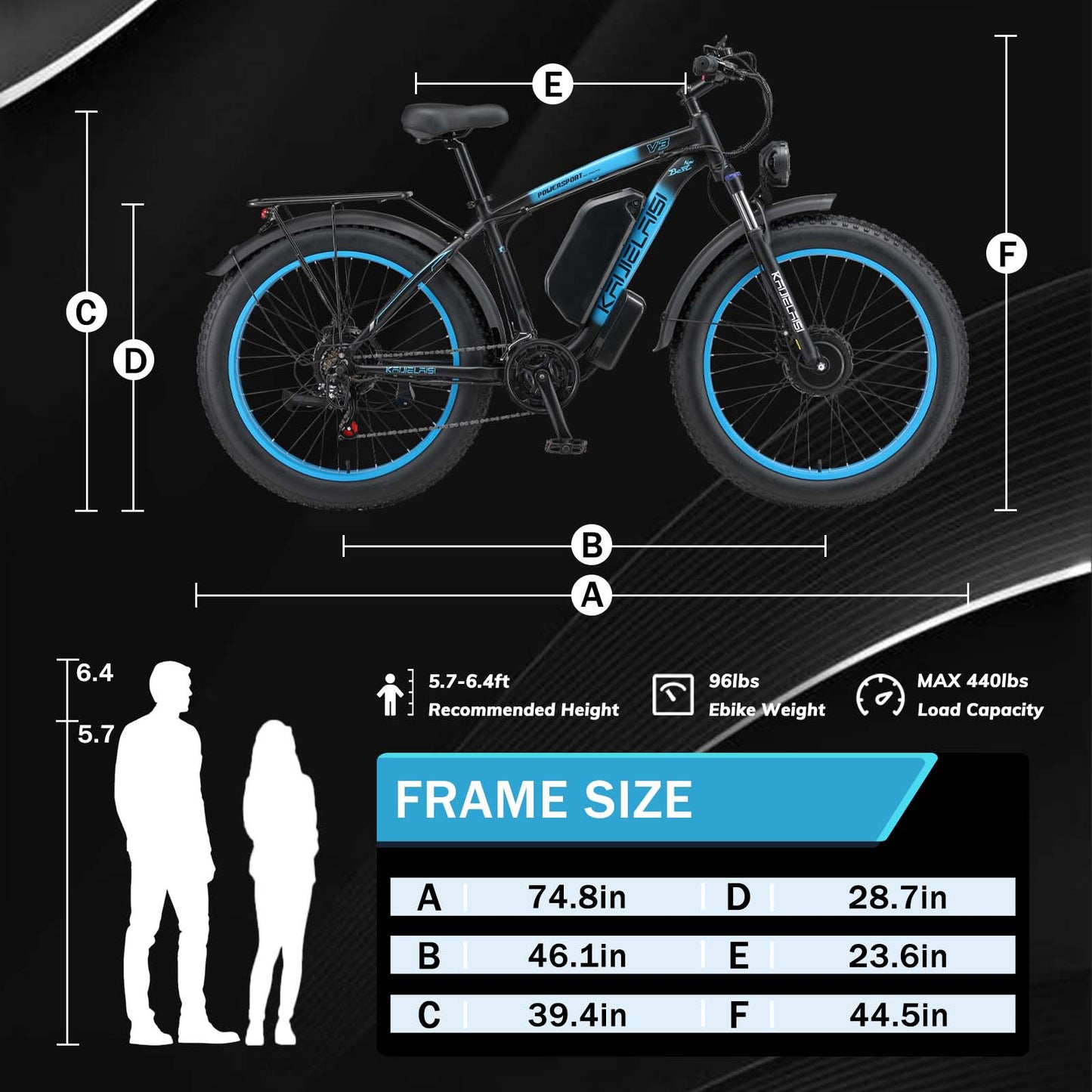KETELES KAIJIELAISI V3 2000W dual Motor Ebike