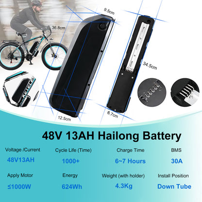 Keteles ebike 48V 13AH baterry