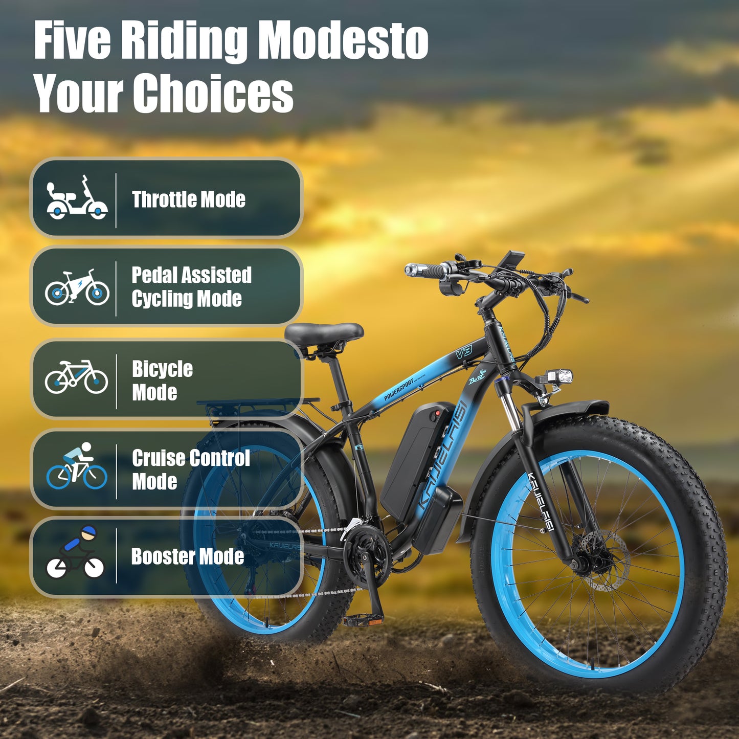 KETELES KAIJIELAISI V3 1000W Dual Motor Ebike