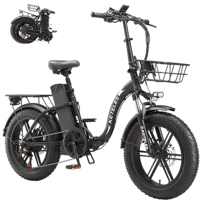 KETELES KF9   2×1000W dual Motors 48V 23Ah 20" Inch folding Commuter Electric Bike