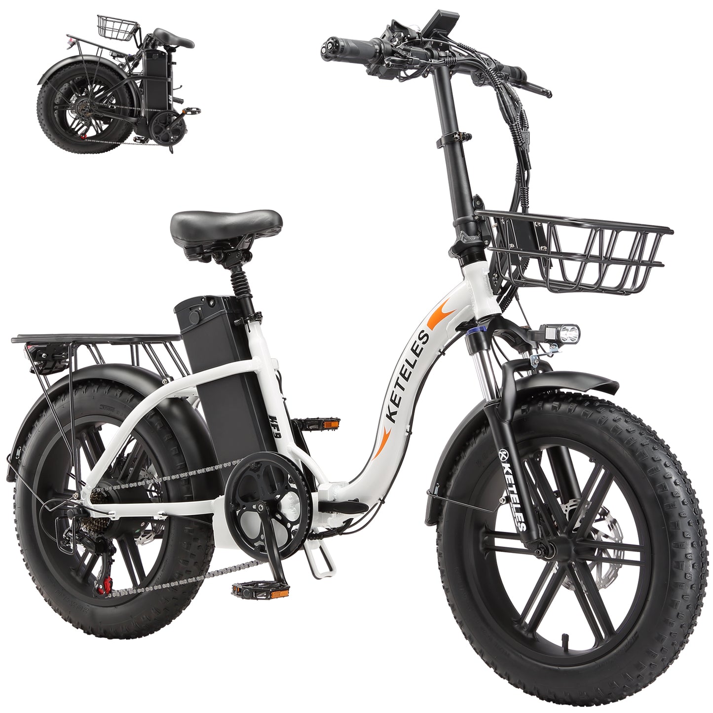 KETELES KF9   2×1000W dual Motors 48V 23Ah 20" Inch folding Commuter Electric Bike