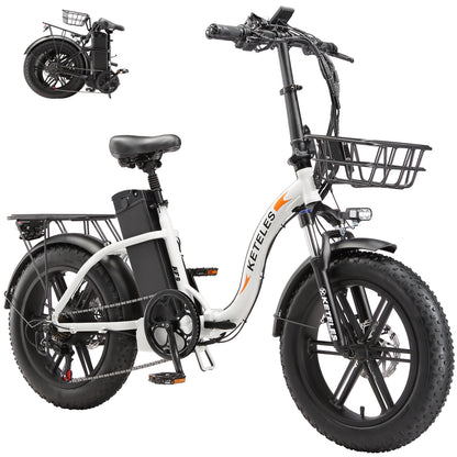 KETELES KF9   2×1000W dual Motors 48V 23Ah 20" Inch folding Commuter Electric Bike