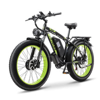 KETELES K800 2000W dual Motors Electric Bike 23AH Battery Electric 26" Inch Fat Tire E-Bike