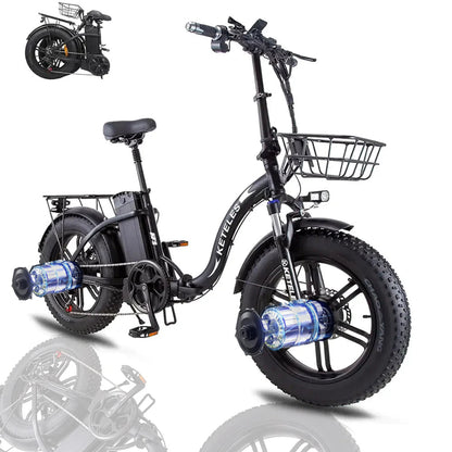 KETELES KF9   2×1000W dual Motors 48V 23Ah 20" Inch folding Commuter Electric Bike