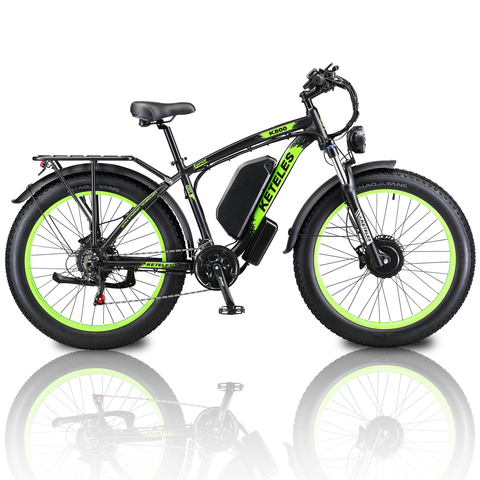 KETELES K800 2000W dual Motors Electric Bike 23AH Battery Electric 26" Inch Fat Tire E-Bike