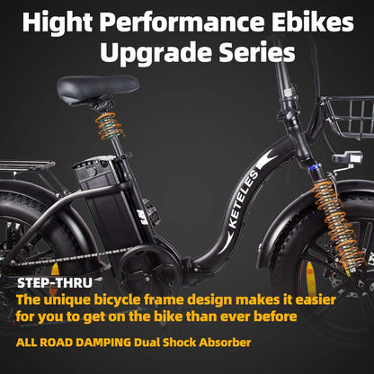 KETELES KF9 1000W 17.5Ah  20‘’ Folding Electric Bicycle