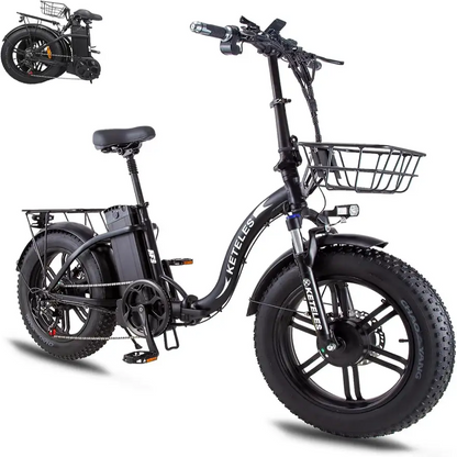 KETELES KF9   2×1000W dual Motors 48V 23Ah 20" Inch folding Commuter Electric Bike